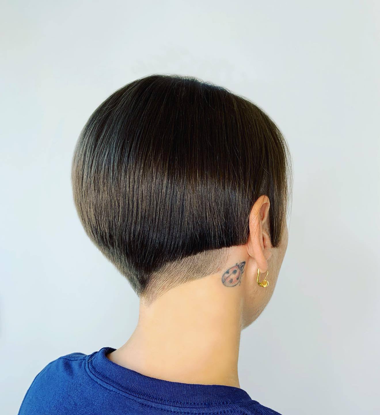 Sleek Asymmetric Bixie with Shadow Undercut